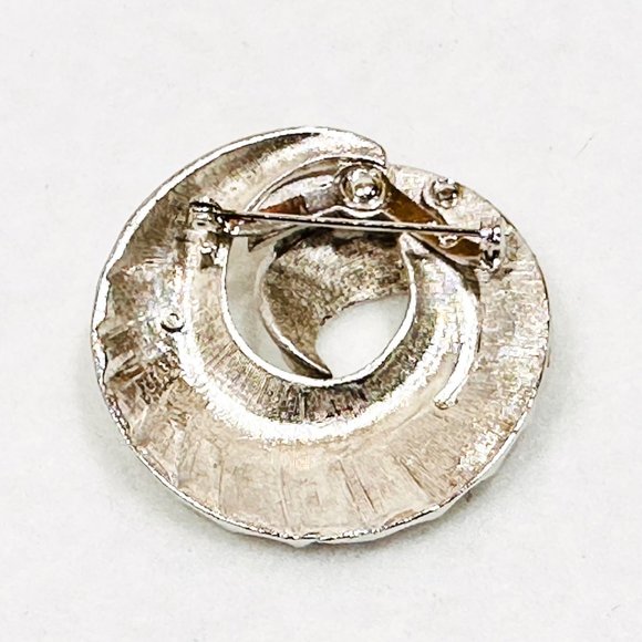 Vintage Silver Tone Coro Swirl Brooch/Pin - Picture 7 of 8